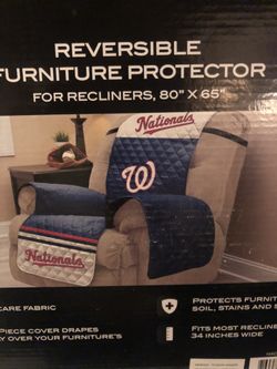Reversible MLB Furniture Protector for Recliners 80in x 65in