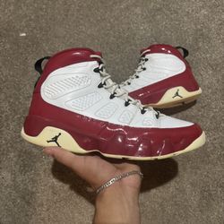 Jordan 9 Retro ‘white Gym Red’ Size 13