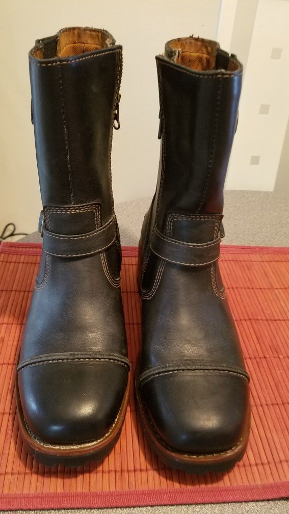 Harley Davidson Kamson women's motorcycle boots brown black