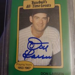 1987 Hygrade Don Larsen AUTOGRAPHED Card