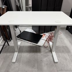 White Office Ajustable Standing Desk