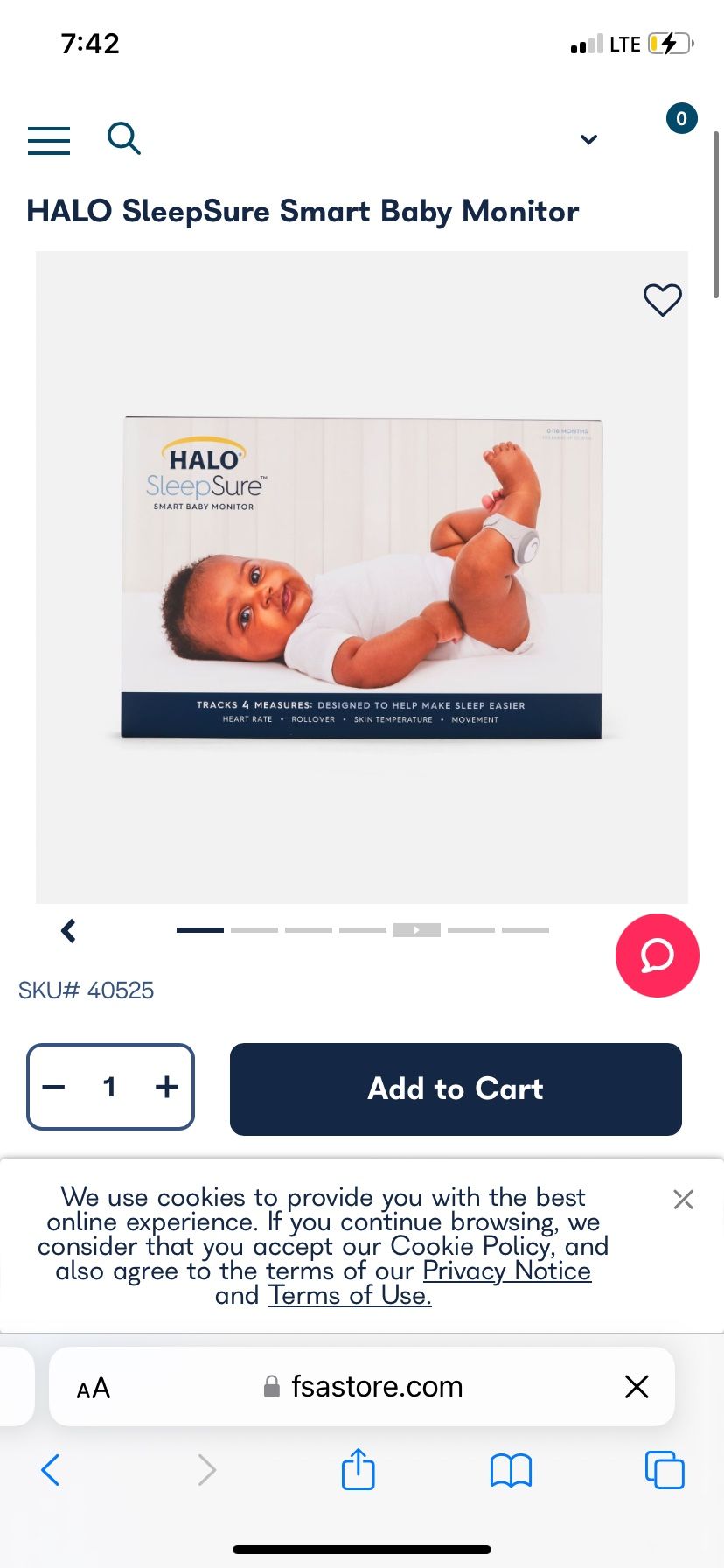 Halo sleep Sure Baby Monitor Brand New In Box 