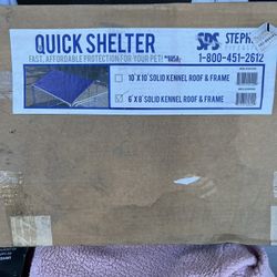 quick shelter 6x8 kennel roof and frame