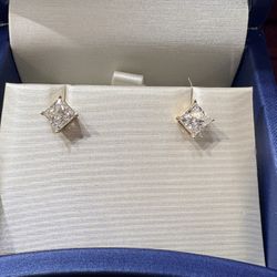 1 CT. TW VS2 Lab Grown Earrings 14kt 