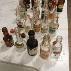Miniature liquor bottles EMPTY