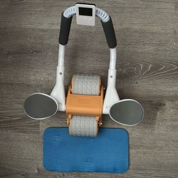 Rebound Abdominal Wheel with Elbow Support Ab Workout Equipment for Strengthening