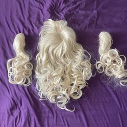 Blonde Pig Tail Wig 
