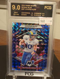 2023 Panini Mosaic Cooper Kupp Mosaic Blue FCG 9.0