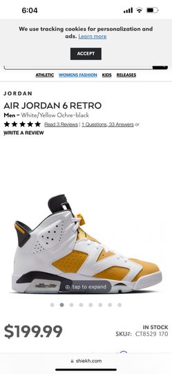 Jordan Retro 6 Mens Brand New !