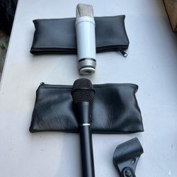 Rhodes NT1 Condenser Microphone  And Sure Handheld Microphone 
