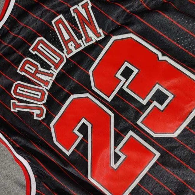 Michael Jordan 1996-97 Black Red Pinstriped Jersey for Sale in Kissimmee,  FL - OfferUp