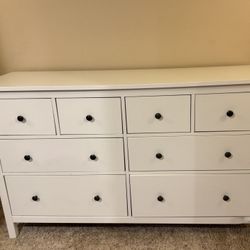 White IKEA Hemnes Dresser