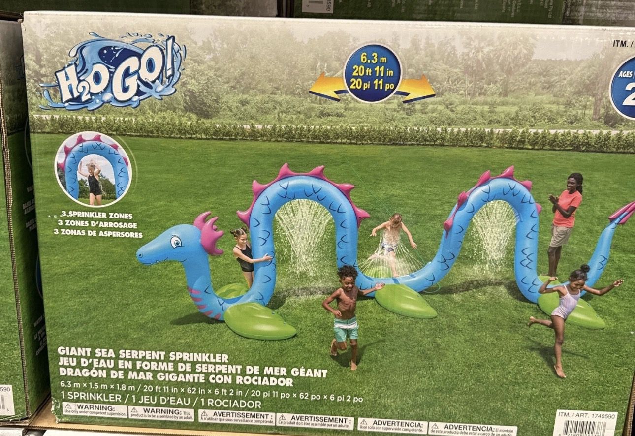 Giant Sea Serpent Kids Inflatable Sprinkler