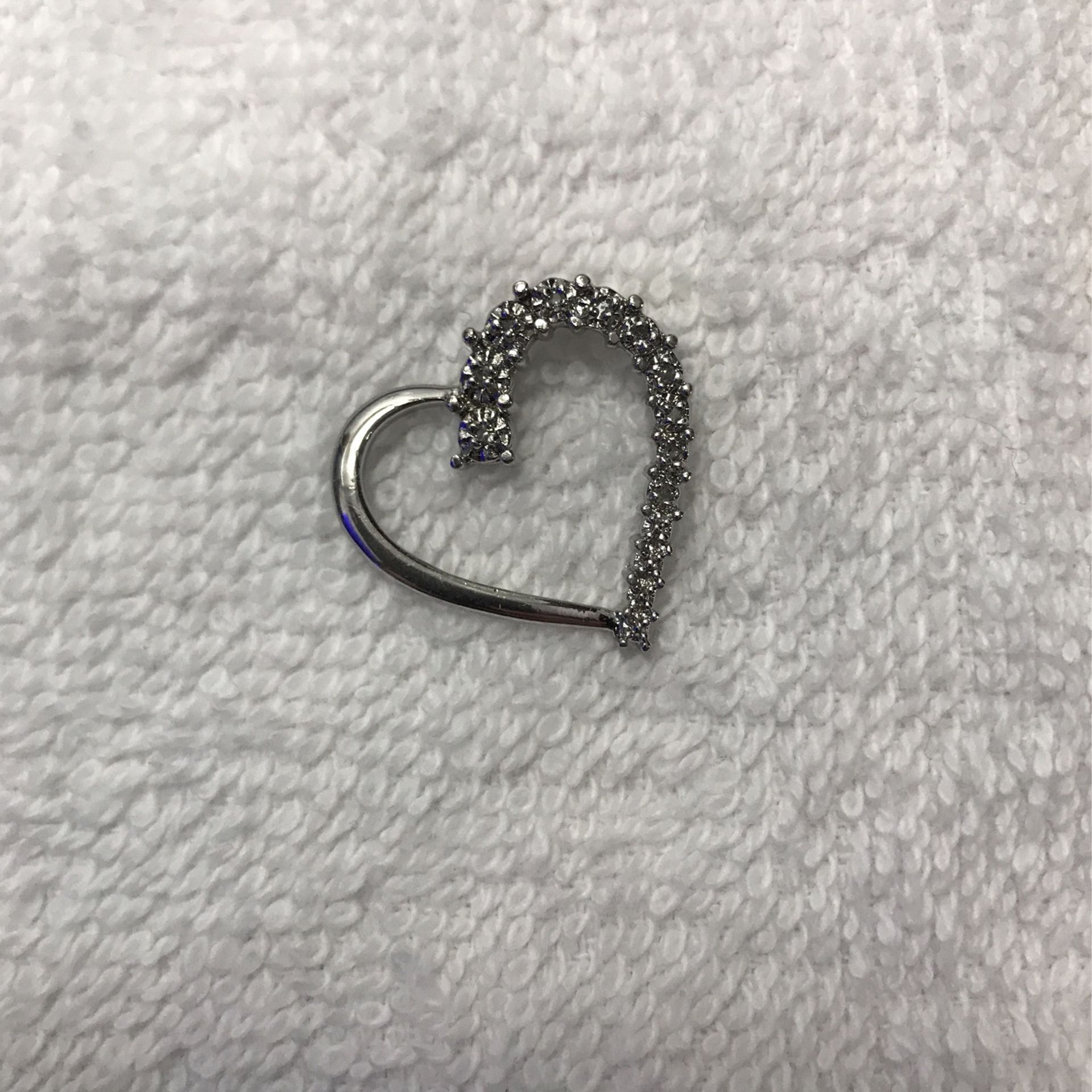 Sterling Silver Heart Charm/ Pendant