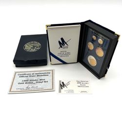 1999 Alaska Mint Gold Relief Proof Set w/COA