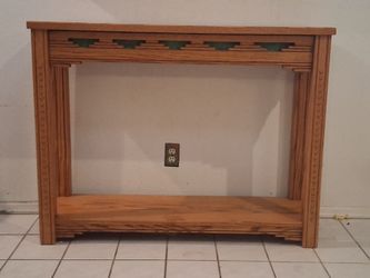 Beautiful Southwestern Console Table with Lower Shelf and drawer