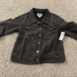Old Navy Girls Denim Black Jacket . Size L (10/12). Brand New 
