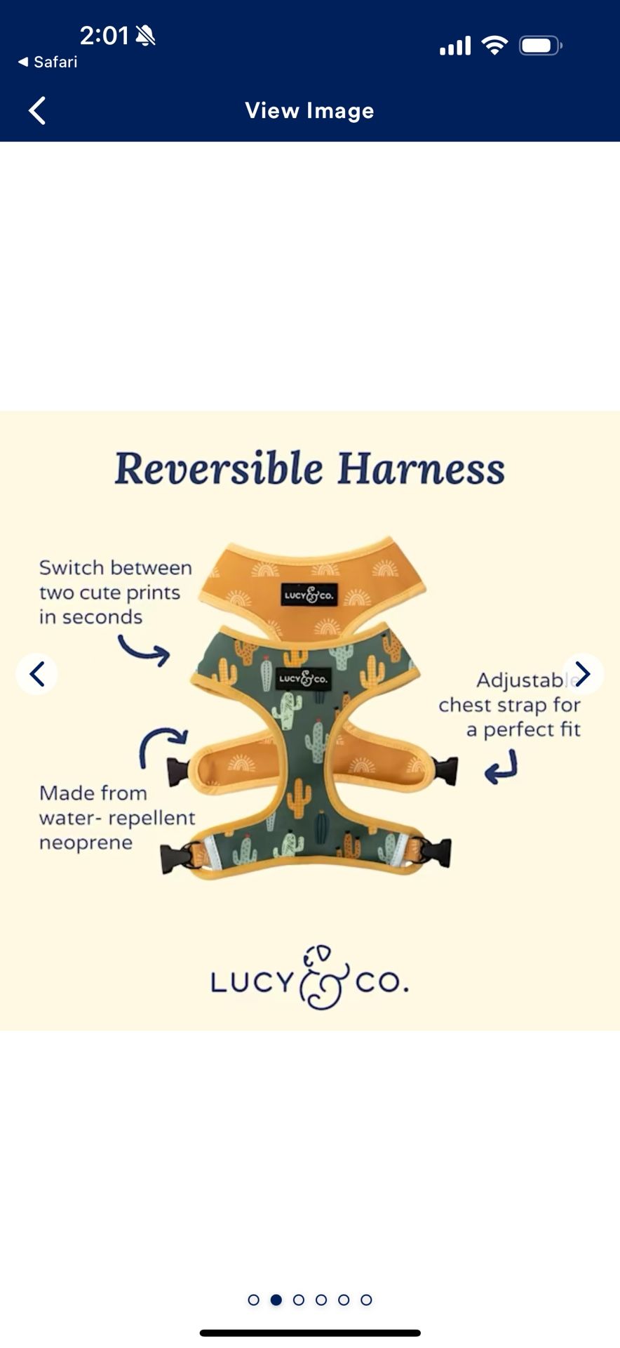 NEW Reversible Dog Harness