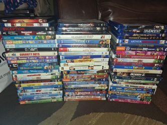 Dvd movies $3 or 5 for $10