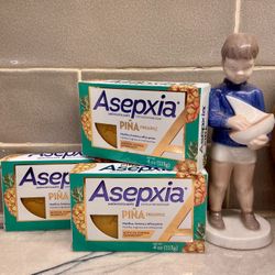 Asepxia Exfoliating Bar Soap, with Natural Pineapple Enzyme, for Oily Skin Teens and Adults, 4 oz. Unopened/new