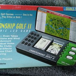 Two Player Championship Golf II Electronic LCD Game(Radio Shack, 60-2423)Vintage
