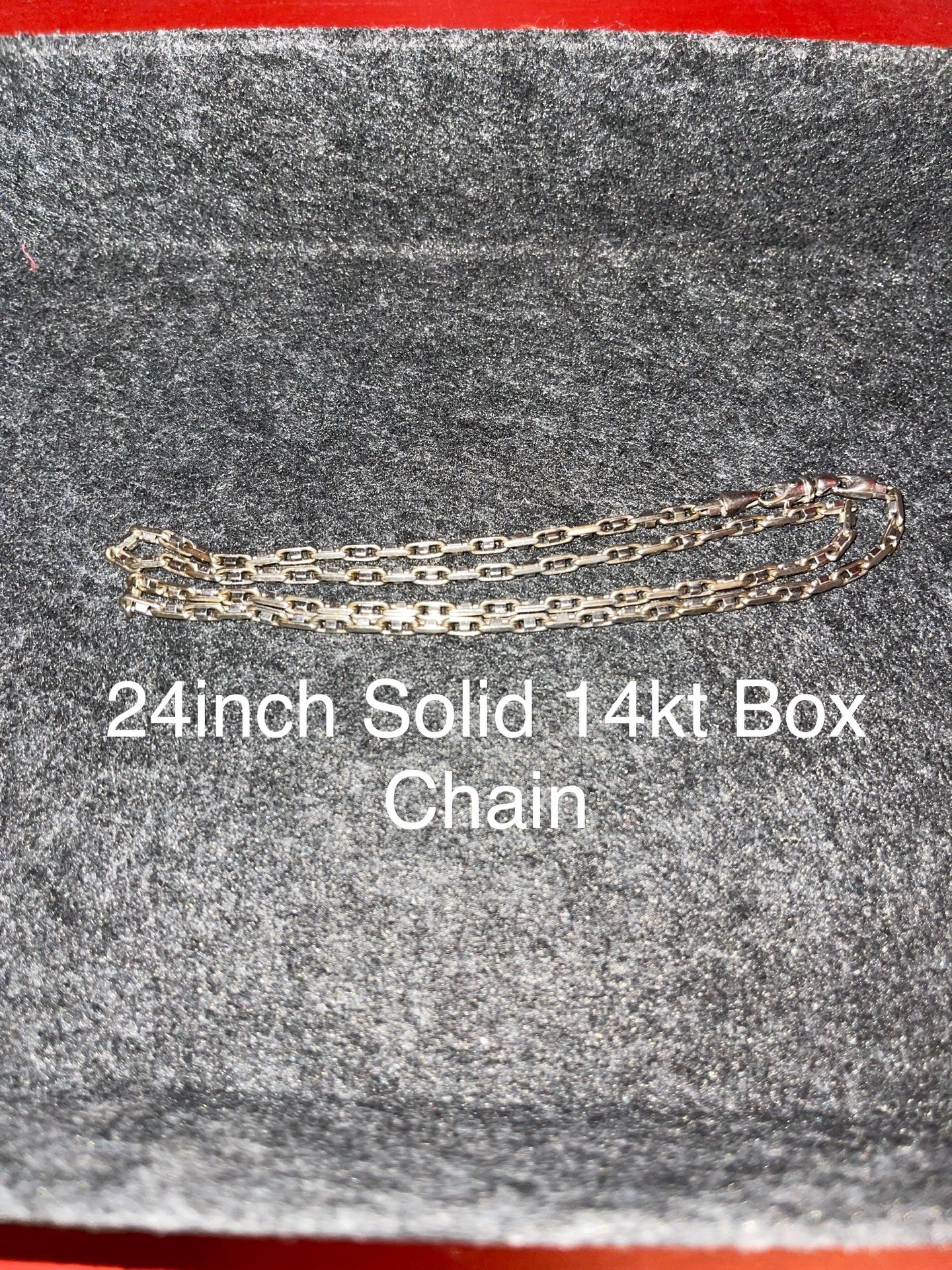 White Gold Box Chain