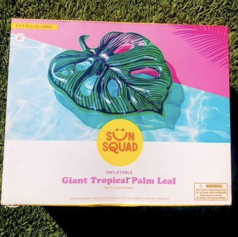 Large Tropical Palm Leaf Pool Float