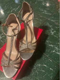 Gold Glitter Heels