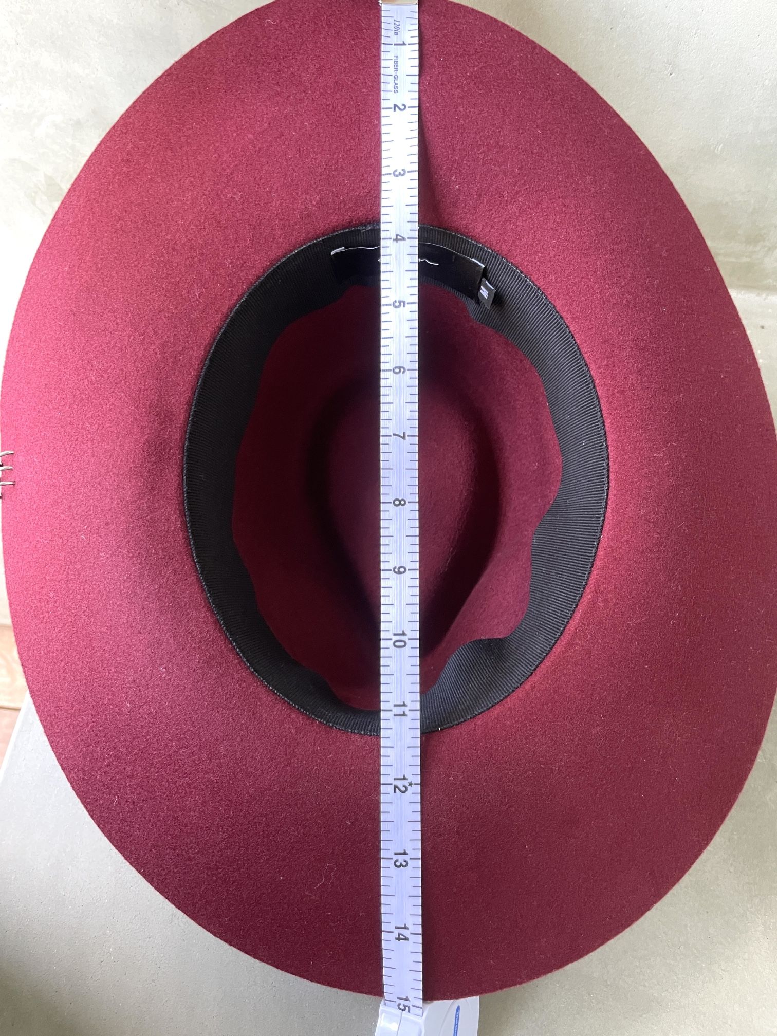 DON Paris “Renton Mirtha” Hat (M) Maroon 3 Silver Piercings Hat (by DON Paris, sz M) main image 2