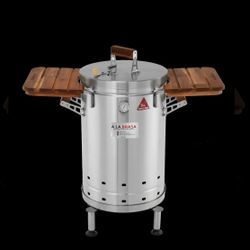 A La Brasa Outdoor Smoker Grill BBQ Barrel - Asador Barril  