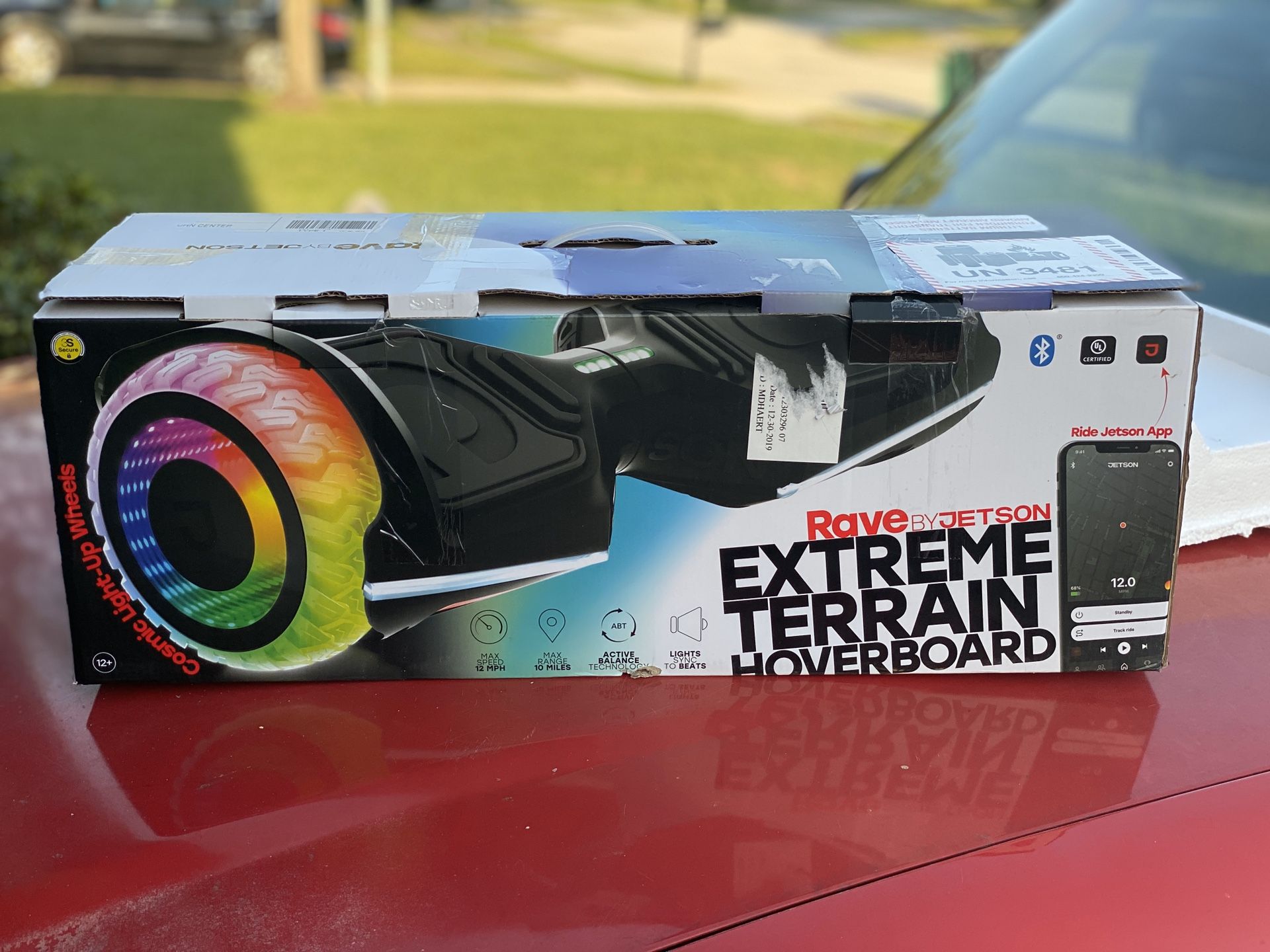 Jetson Rave Extreme terrain Hoverboard with cosmic Light up wheels