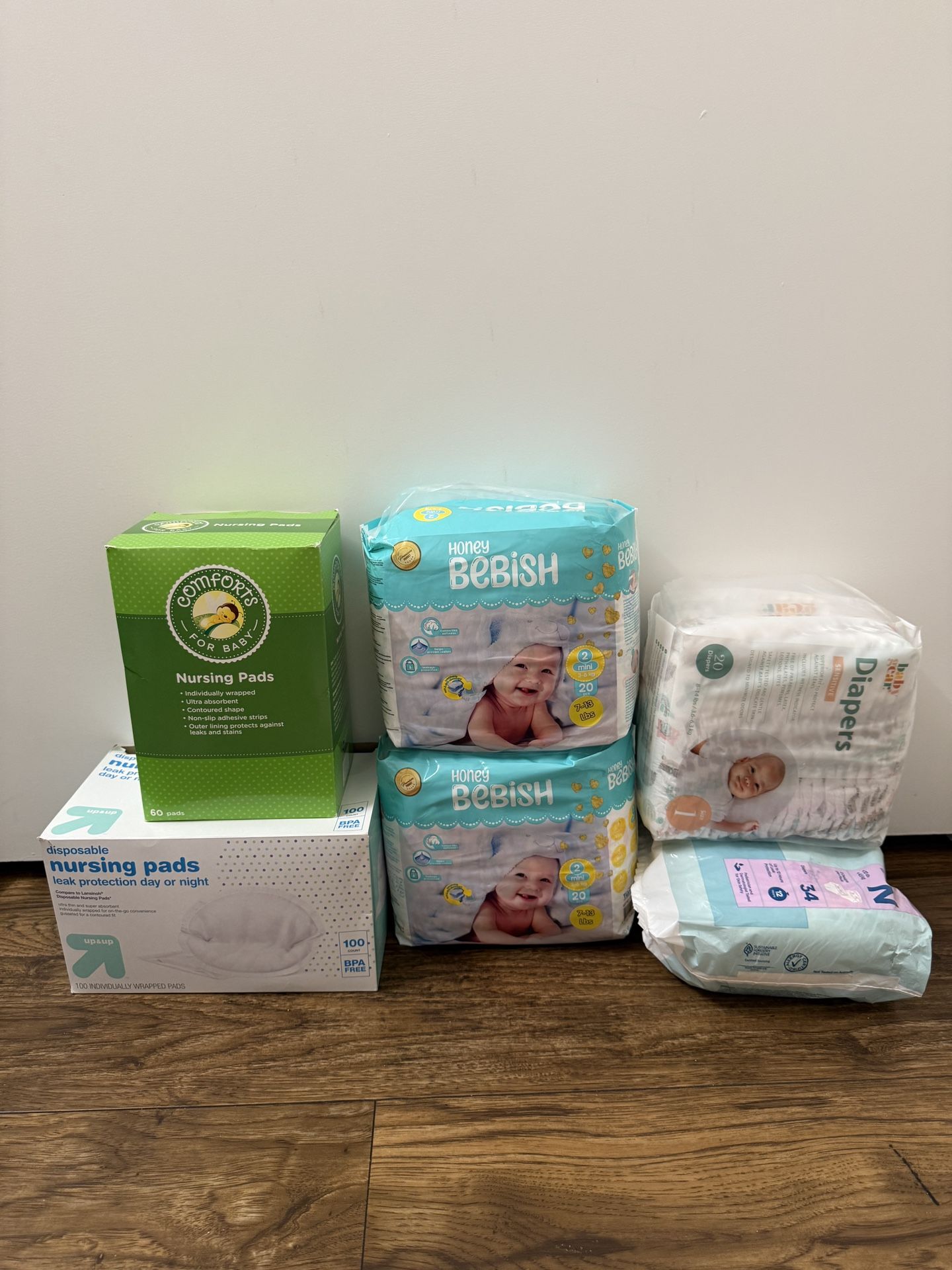 Mom & Baby Items ( Disposable Nursing Pads, Baby Diapers, & Postpartum )