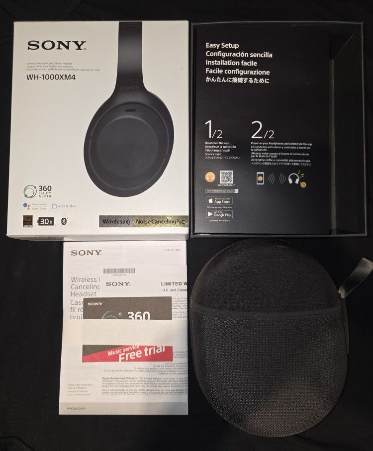 Sony WH 1000xm4 Headphones 