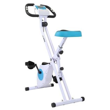 XSPEC Foldable Stationary Upright Exercise Workout Bike