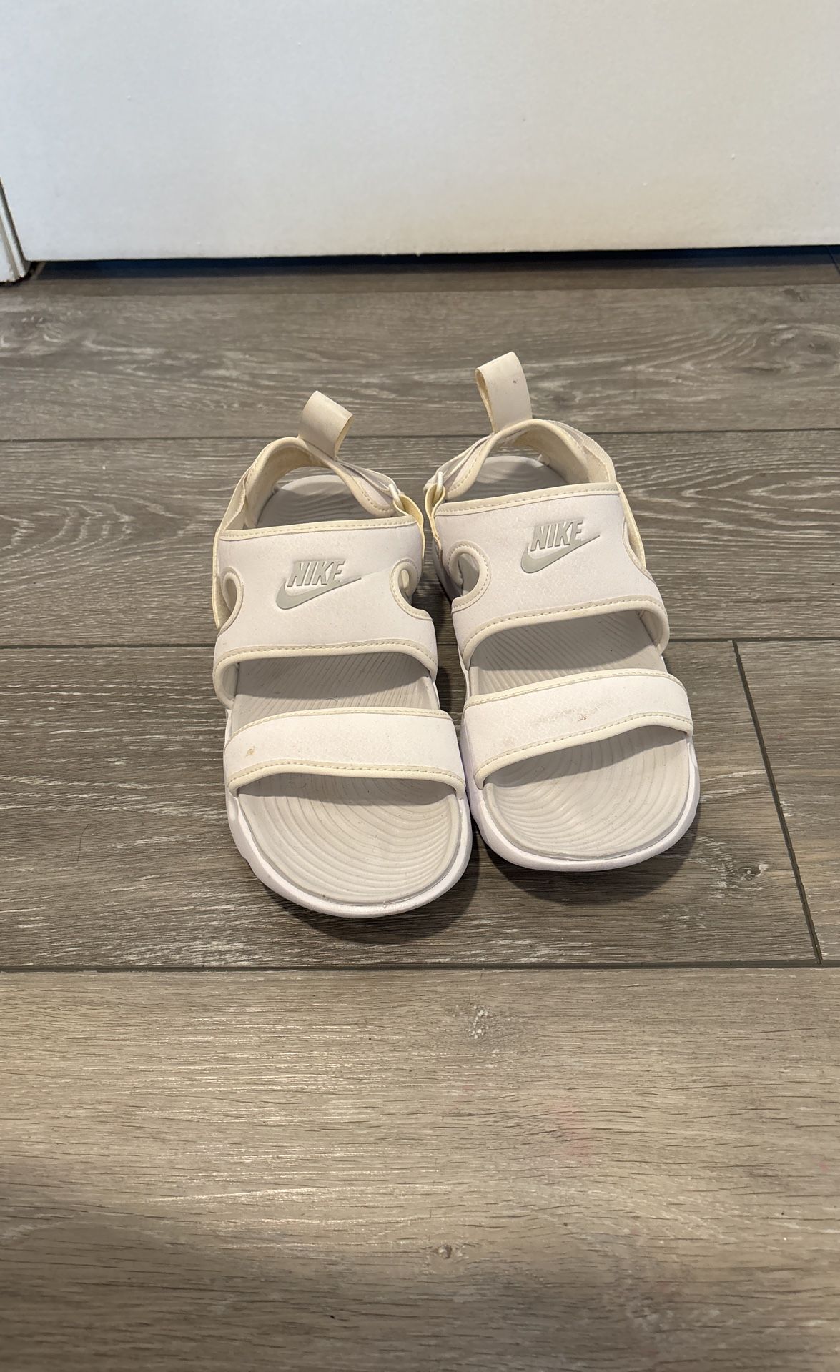 White Nike Sandals