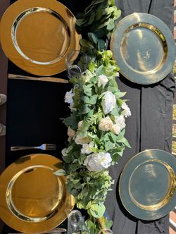 9 clear acrylic rectangular centerpieces