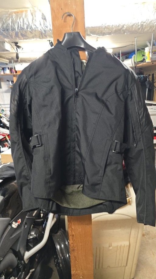 Speed and strength women's hooded motorcycle riding jacket Size Large