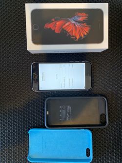 iPhone 6S 64GB unlocked with smart battery case