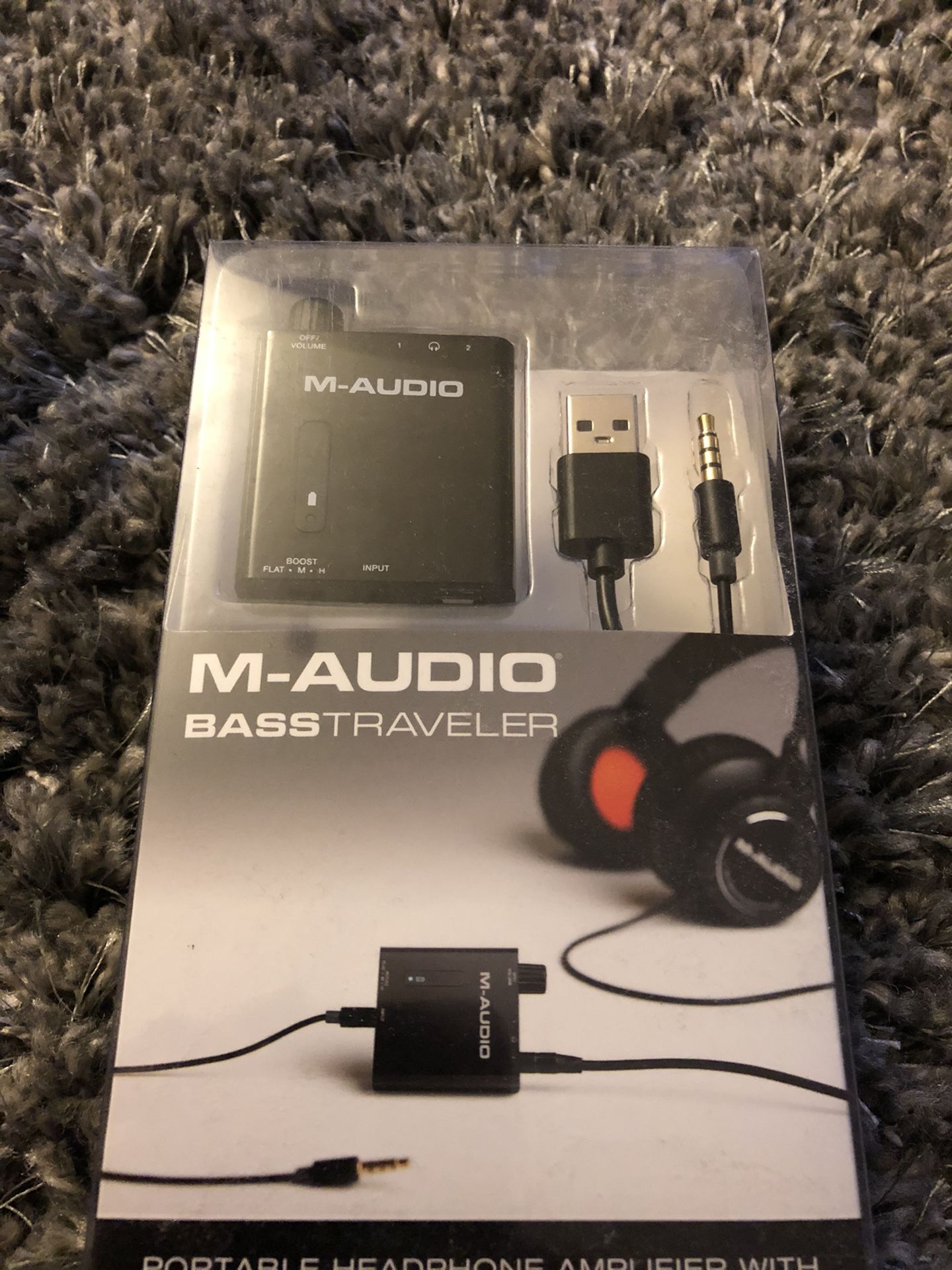 M audio bass traveler new headphone amplifier