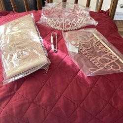 3  18th Birthday Sash And Tiara,day Party Favor Supplies New