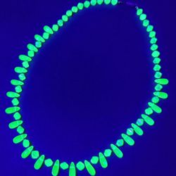 Uranium Glass Necklace! 