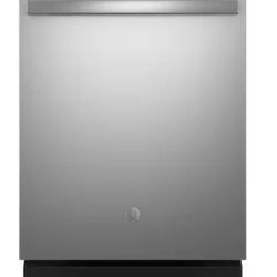 GE 24 in. Built-In Tall Tub Top Control Stainless Steel Dishwasher with Sanitize, Dry Boost, 55 dBA