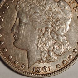 1901 Silver Rare One Dollar Coin 