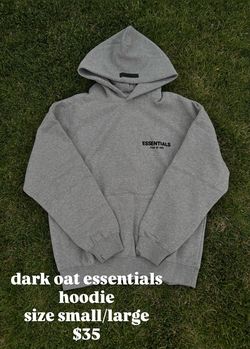 Dark oat essentials hoodie