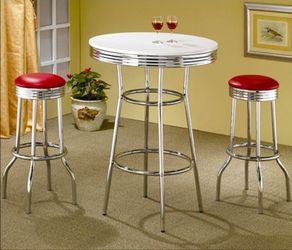 Retro soda shop bar set
