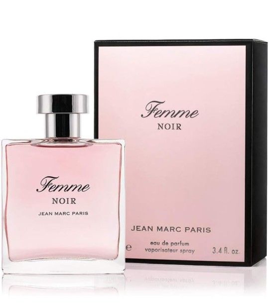 Jean Marc Paris Femme Noir Eau de Parfum Spray 100ml, Women's Floriental Perfume, 3.4 fl. oz, notes of Strawberries, Sweet Pink Rose, and Vanilla

