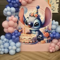 Stitch Birthday Balloon Stand For Party!