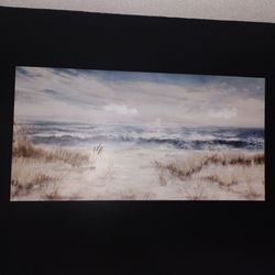 Coastal beach landspape canvas wall art