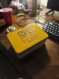 GTE General Telephone Electronics Vintage First Aid Kit Metal Box Early 1980’s