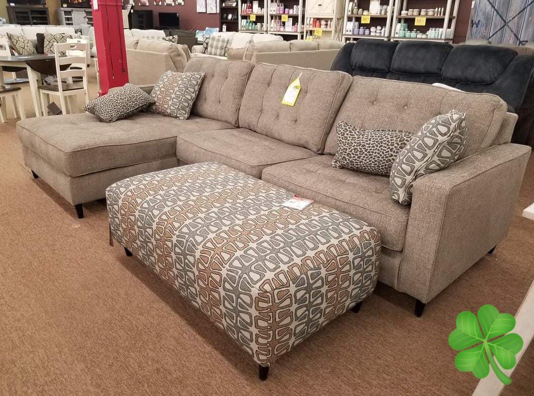 Glintshire  Sectionals Sofas Couchs with OTTOMANS Finance and Delivery Available 